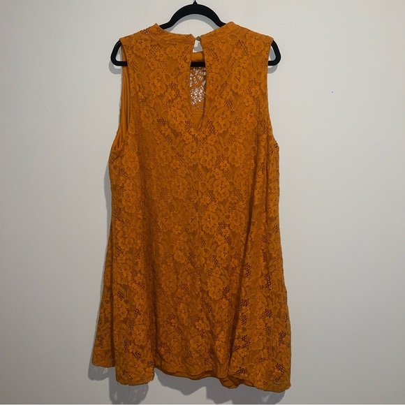 Torrid Golden Oak Mini Lace Trapeze Dress - Picture 11 of 11